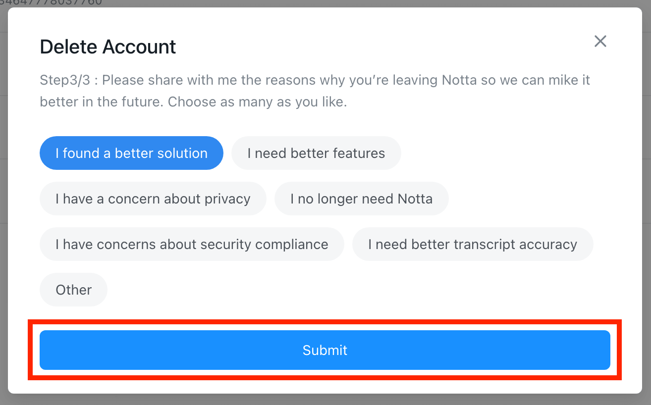 How to delete my Notta account? Notta Help Center